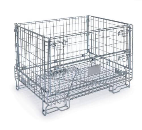 Vouwbare gaasboxpallet met uitneemklep, lengte x breedte 1198 mm x 805 mm