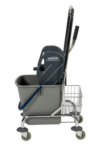 Dweilwagen met mopwringer, 1x27 l emmer in blauw