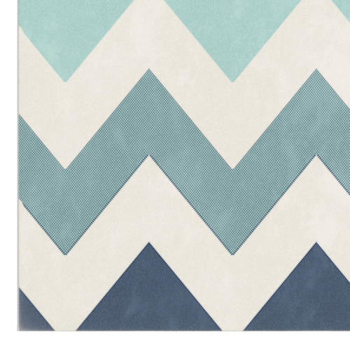 Paperflow Licht vloerkleed Canvas van meerkleurig garen