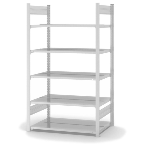 hofe Boutloze vijlplank voor gebruik aan beide zijden, 5 vloer, RAL7035 lichtgrijs