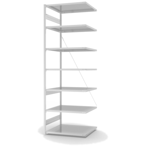 hofe Systeeminhaakstelling in standaard uitvoering, hoogte x breedte x diepte 3000 x 1010 x 835 mm, 7 legborden