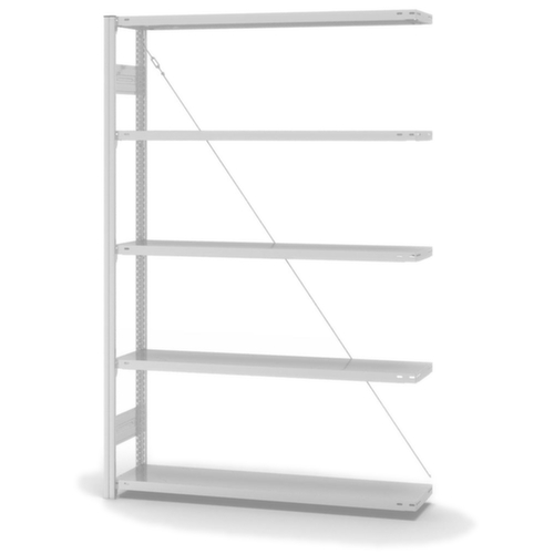 hofe Systeeminhaakstelling in middelzware uitvoering, hoogte x breedte x diepte 2000 x 1310 x 335 mm, 5 legborden