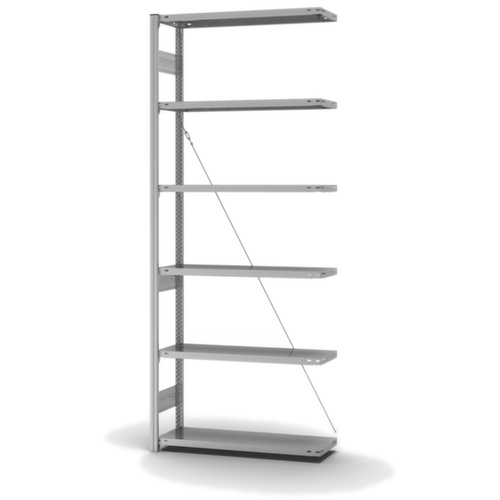 hofe Systeeminhaakstelling aanbouwsectie, hoogte x breedte x diepte 2500 x 1010 x 335 mm, 6 legborden