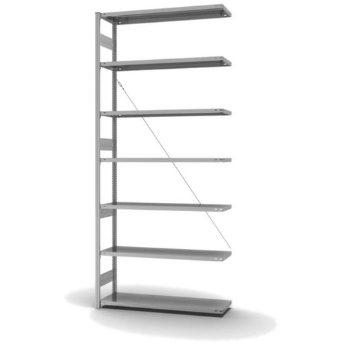 hofe Systeeminhaakstelling aanbouwsectie, hoogte x breedte x diepte 3000 x 1310 x 435 mm, 7 legborden