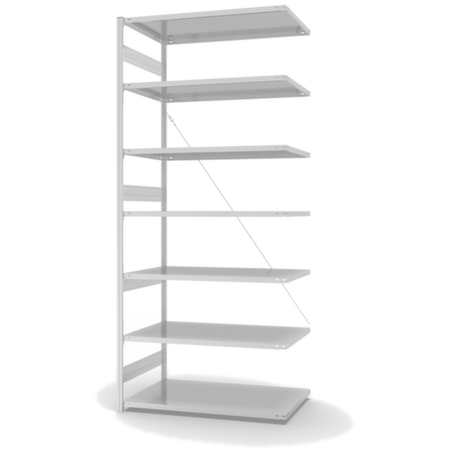 hofe Systeeminhaakstelling aanbouwsectie, hoogte x breedte x diepte 3000 x 1310 x 835 mm, 7 legborden