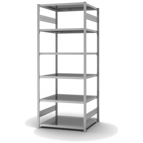 hofe Traversestelling in standaard uitvoering, hoogte x breedte x diepte 2500 x 1060 x 835 mm, 6 legborden