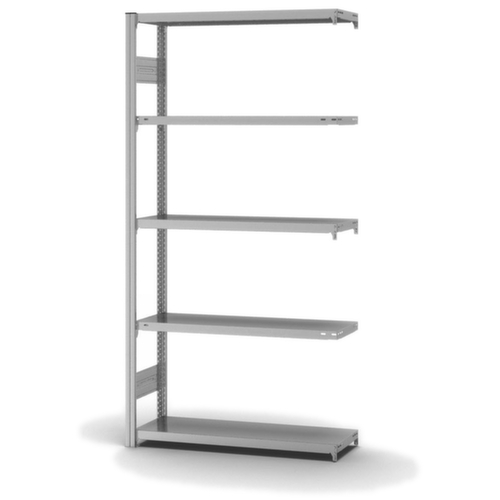 hofe Traversestelling in middelzware uitvoering, hoogte x breedte x diepte 2000 x 1010 x 335 mm, 5 legborden