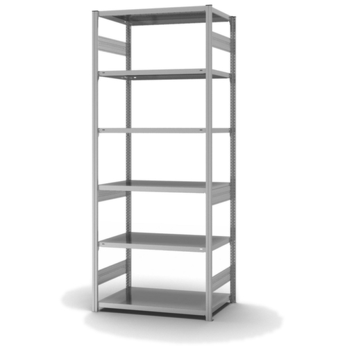hofe Traversestelling in middelzware uitvoering, hoogte x breedte x diepte 2500 x 1060 x 635 mm, 6 legborden