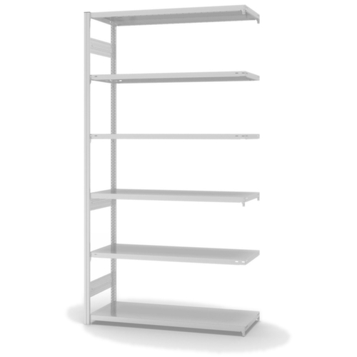 hofe Traversestelling in middelzware uitvoering, hoogte x breedte x diepte 2500 x 1310 x 535 mm, 6 legborden