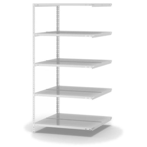 hofe Schroefbaar vijlenrek Bevestigingsveld voor gebruik aan beide zijden, 5 vloer, RAL7035 lichtgrijs