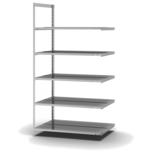 hofe Schroefbaar vijlenrek Bevestigingsveld voor gebruik aan beide zijden, 5 vloer, met corrosiebeschermende zinklaag