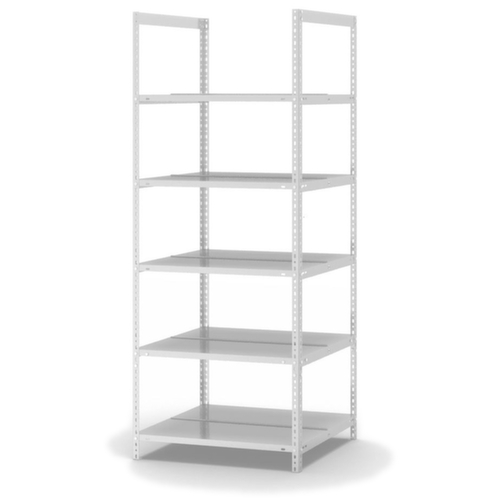 hofe Inschroefbare vijlplank voor gebruik aan beide zijden, 5 vloer, RAL7035 lichtgrijs