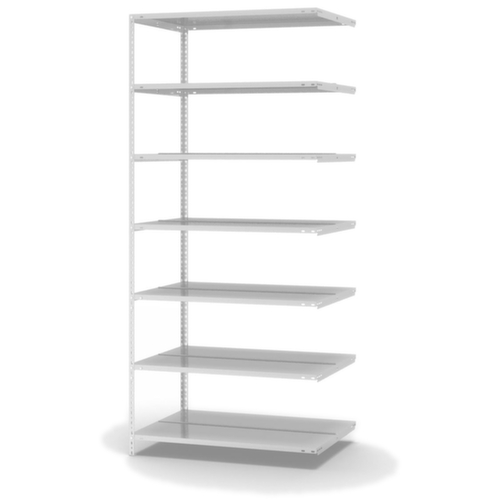 hofe Schroefbaar vijlenrek Bevestigingsveld voor gebruik aan beide zijden, 7 vloer, RAL7035 lichtgrijs