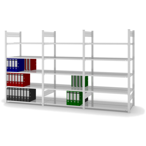 hofe Boutloze vijlplank voor gebruik aan beide zijden, 5 vloer, RAL7035 lichtgrijs