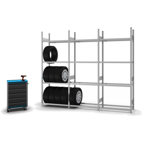 hofe Bandenstelling, hoogte x breedte x diepte 2500 x 1060 x 435 mm, 4 niveaus