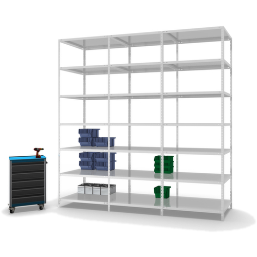 hofe Schroefstelling aanbouwsectie, 7 vloer, RAL7035 lichtgrijs