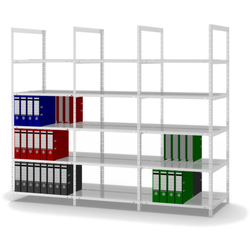 hofe Inschroefbare vijlplank voor gebruik aan beide zijden, 5 vloer, RAL7035 lichtgrijs