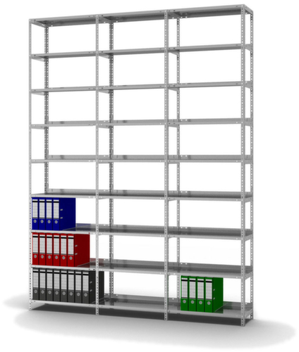 hofe Schroefbaar vijlenrek Bevestigingsveld voor gebruik aan beide zijden, 8 vloer, met corrosiebeschermende zinklaag