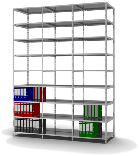 hofe Schroefstelling voor dossiers aanbouwsectie, 9 vloer, met corrosiebeschermende zinklaag