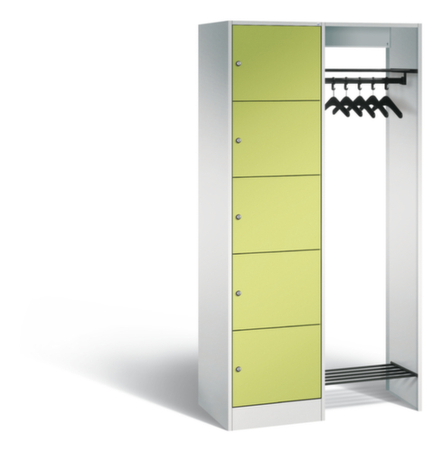 C+P Locker met kapstok Classic met 5 vakken, breedte 960 mm
