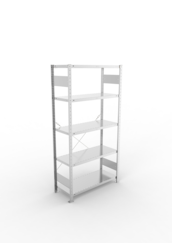 META Systeeminhaakstelling CLIP, hoogte x breedte x diepte 2000 x 1056 x 436 mm, 5 legborden