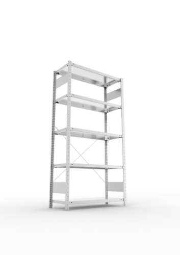 META Systeeminhaakstelling CLIP, hoogte x breedte x diepte 2000 x 1056 x 436 mm, 5 legborden