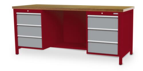 Bedrunka + Hirth Werkbank, 6 laden, 1/2 legbord