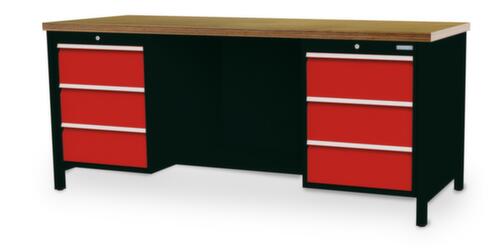 Bedrunka + Hirth Werkbank, 6 laden, 1/2 legbord