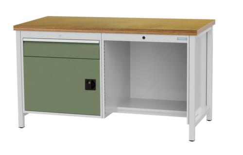 Bedrunka + Hirth Werkbank, 1 lade, 1 kast, 1/2 legbord