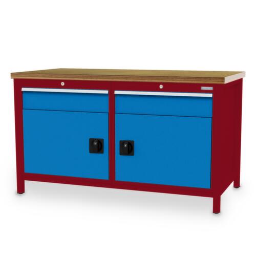 Bedrunka + Hirth Werkbank, 2 laden, 2 kasten