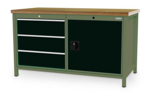 Bedrunka + Hirth Werkbank, 3 laden, 1 kast