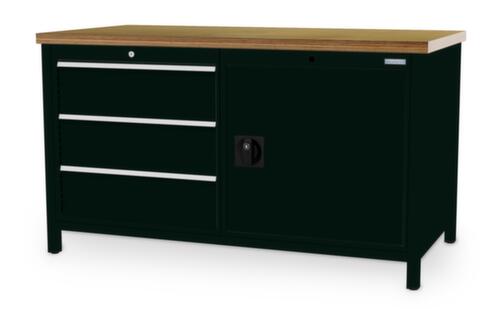 Bedrunka + Hirth Werkbank, 3 laden, 1 kast