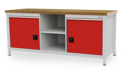 Bedrunka + Hirth Werkbank, 2 laden, 2 kasten, 2 legborden