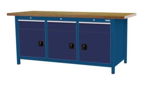 Bedrunka + Hirth Werkbank, 3 laden, 3 kasten