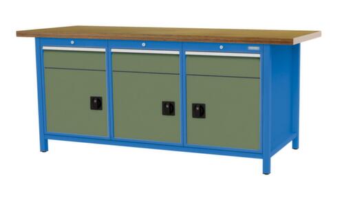 Bedrunka + Hirth Werkbank, 3 laden, 3 kasten