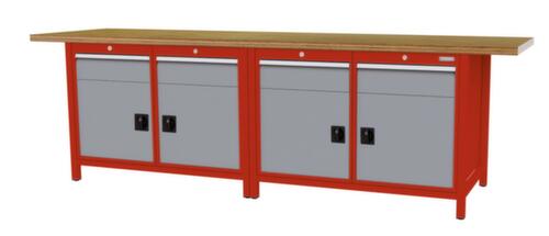 Bedrunka + Hirth Werkbank, 4 laden, 4 kasten