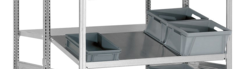 hofe Recht en schuin legbord voor Kanban-stelling, breedte x diepte 1300 x 1200 mm