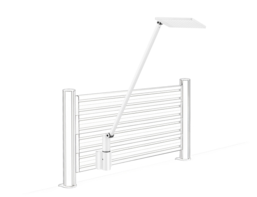 Novus dimbare LED-bureaulamp Attenzia Complete, licht warmwit, wit