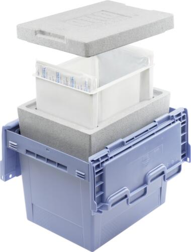 BITO Thermisch geïsoleerde herbruikbare container, inhoud 17 l, krokodildeksel