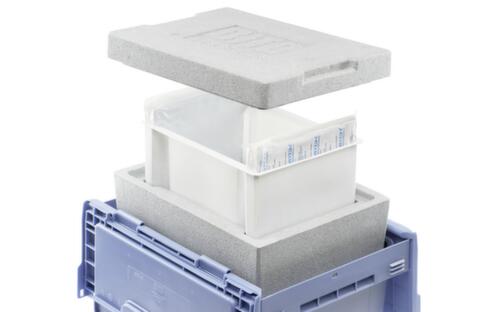 BITO Thermisch geïsoleerde herbruikbare container, inhoud 17 l, krokodildeksel