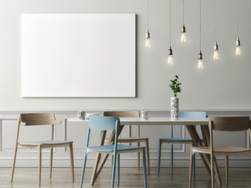 Franken magnetisch glazen magneetbord, hoogte x breedte 1200 x 2400 mm