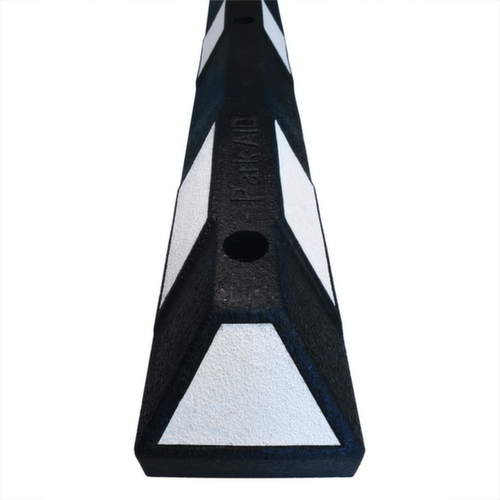 Moravia Parkeerplaatsbegrenzing Park-AID®, breedte 1800 mm, zwart/wit