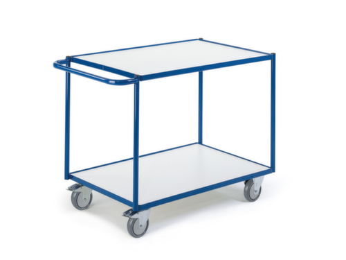 Rollcart Tafelwagen met randen 990x590 mm, draagvermogen 250 kg, 2 etages