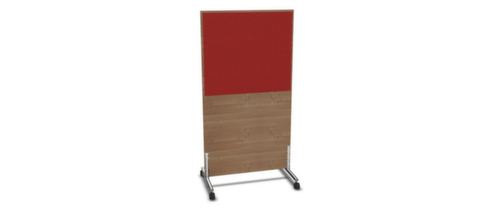Nowy Styl Scheidingswand E10 van hout met stoffen bekleding, hoogte x breedte 1545 x 800 mm