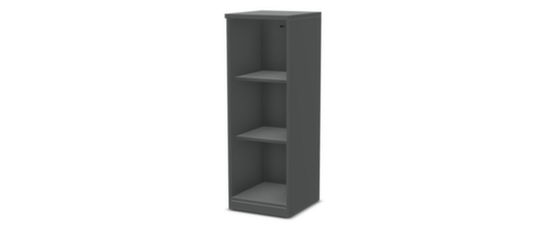 Nowy Styl Kantoorkast E10 met deuren van gehard helder glas, 3 ordnerhoogten