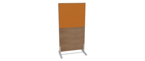 Nowy Styl Scheidingswand E10 van hout met stoffen bekleding, hoogte x breedte 1545 x 800 mm