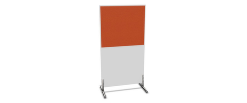 Nowy Styl Scheidingswand E10 van hout met stoffen bekleding, hoogte x breedte 1545 x 800 mm
