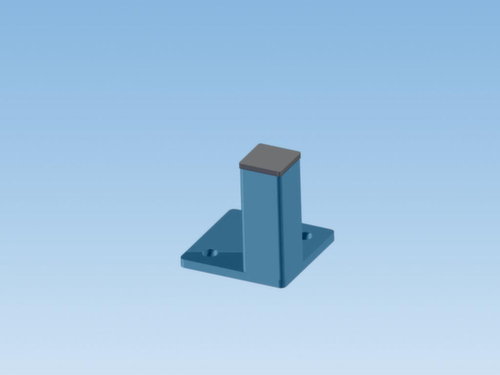 Hoekpaal voor scheidingswandsysteem, hoogte 2200 mm