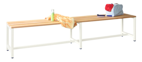 PAVOY Kleedkamerbank Basis met houten strips