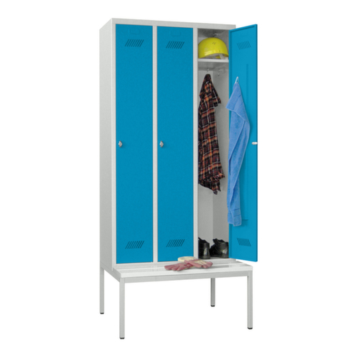 PAVOY Locker Basis met bank + 3 vakken, vakbreedte 300 mm